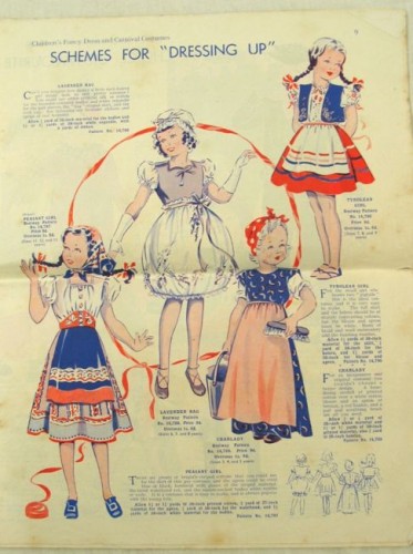 Bestway's Fancy Dress & Carnival Costumes, 1930s, thedreamstress.com