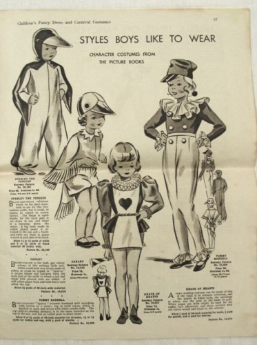 Bestway's Fancy Dress & Carnival Costumes, 1930s, thedreamstress.com