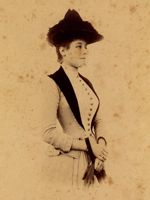 Photo of a woman, ca 1883-90