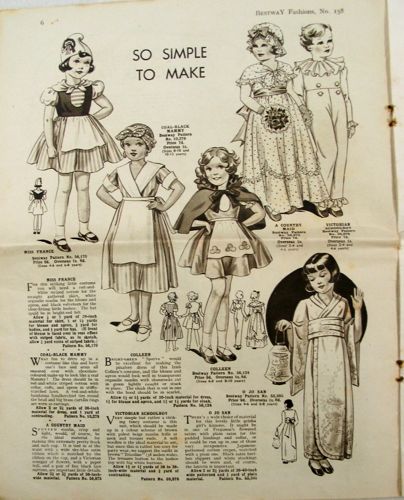 children's 1930's fancy dress