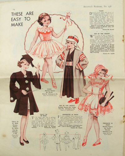 1930s fancy dress for children: 