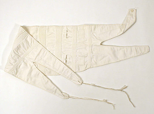 Corset, 1830–49, American or European, cotton, Metropolitan Museum of Art, 1996.386.2