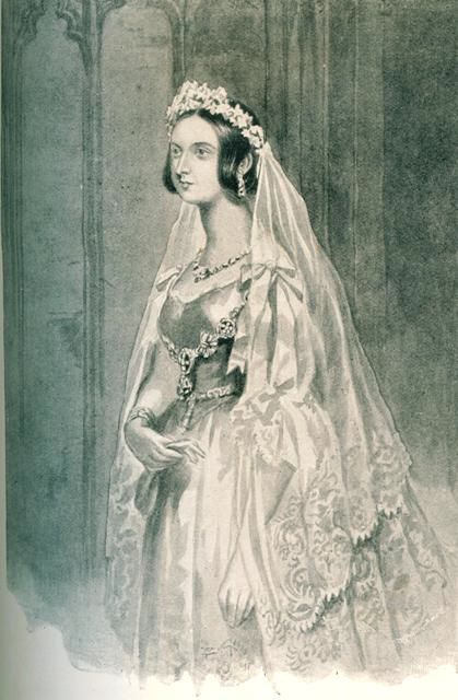 1840 queen clearance victoria wedding dress