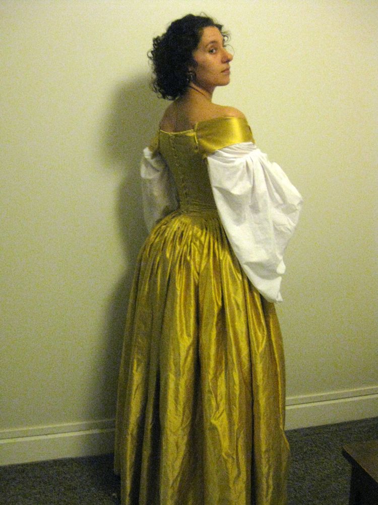1660s dress progress thedreamstress.com