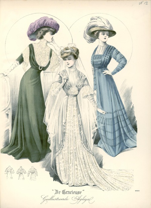 Dresses, 1910 the Netherlands, De Gracieuse2 - The Dreamstress