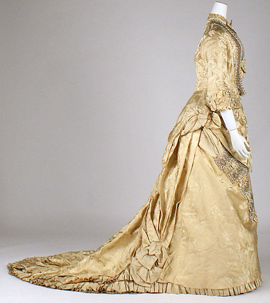 Dress, ca. 1879, French, Maison Cecile Laisne, Metropolitan Museum of Art