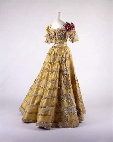 Dress, Evening Duval and Eagan (American), ca. 1889, Metropolitan Museum of Art