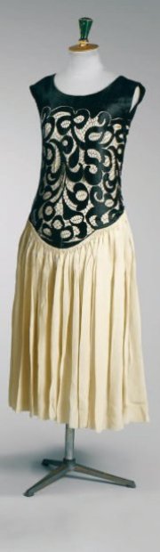 Dress with lace inspired bodice, Paul Poiret, circa 1920, Beaussant Lefevre