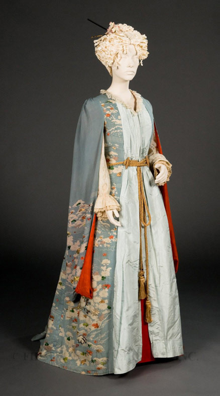 Furisode Kimono-Style Dressing Gown, c. 1885, Silk, FIDM Museum