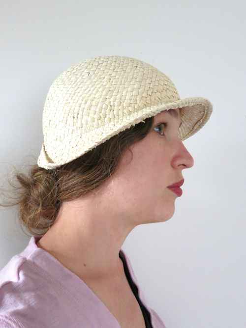 The cloche with sewn down back fold