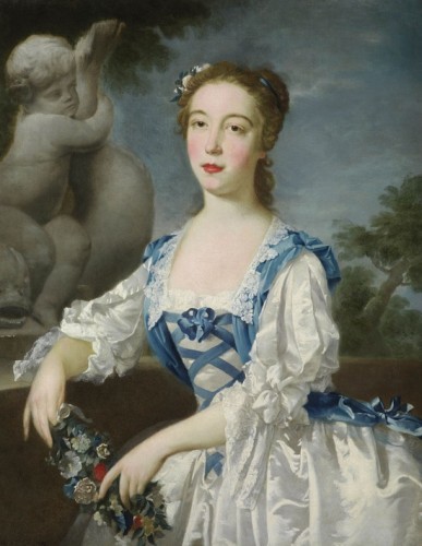 Portrait of a Lady, thought to be the Hon. Anne, eldest daughter of Sir Jacob de Bouverie, 1st Viscount Folkestone ca. 1740-45 Bartholomew Dandridge