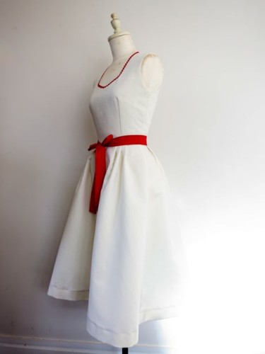 Red & white 1950s sundress thedreamstress.com