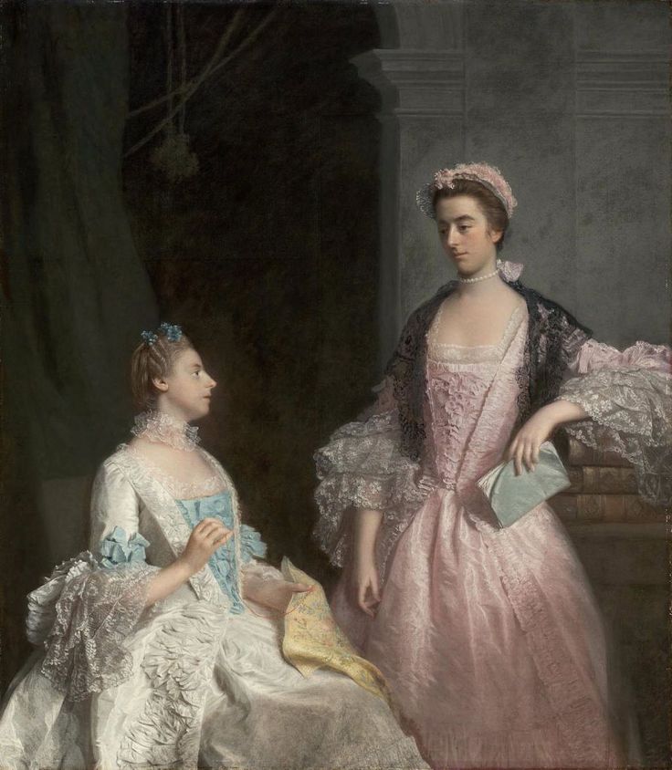 Portrait of Mrs. Laura Keppel and her Sister Charlotte, Lady Huntingtower (1765). Allan Ramsay (Scottish, 1713-1784). Oil on canvas. Museum of Fine Arts, Boston