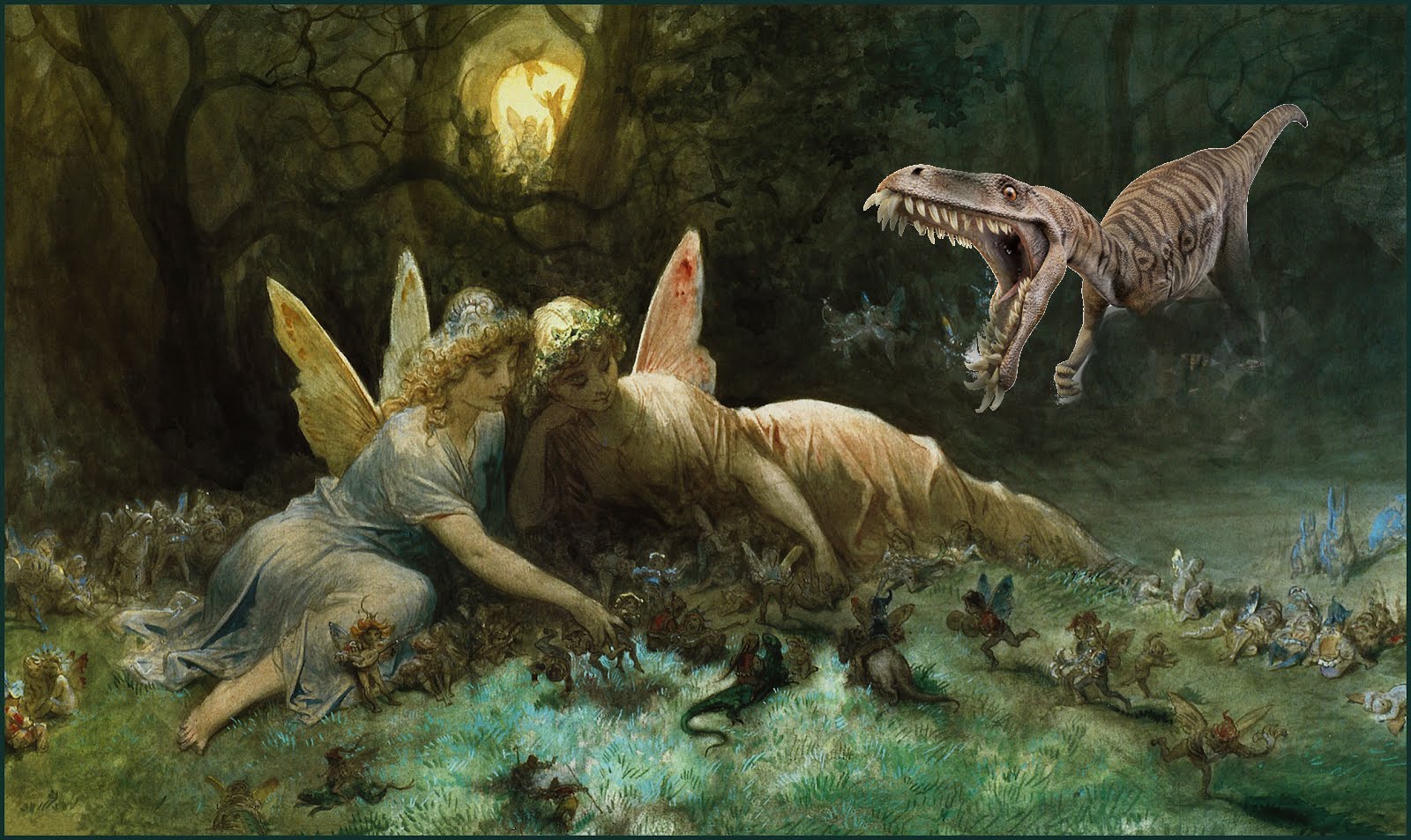 Fairies and Dinosaurs (Gustave Dore) thedreamstress.com