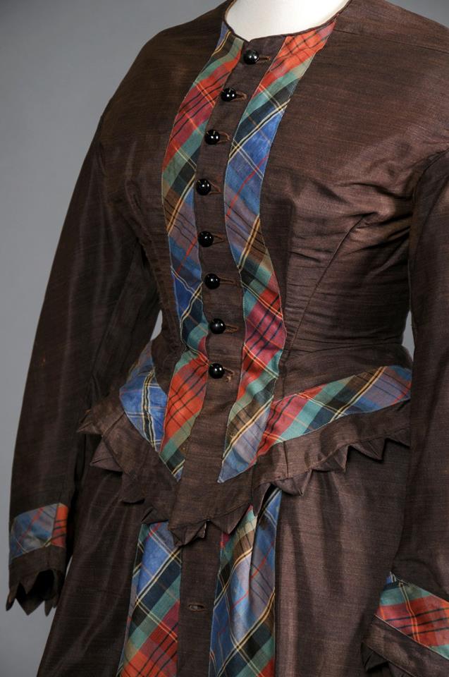 Dress, late 1860s, Shippensburg University Fashion Collection