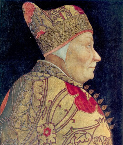 Portrait of the Venecian Doge Francesco Foscari, ca. 1457–1460 or mid to late 1470s, Lazzaro Bastiani (1430–1512), Museo Civico Correr, Venice