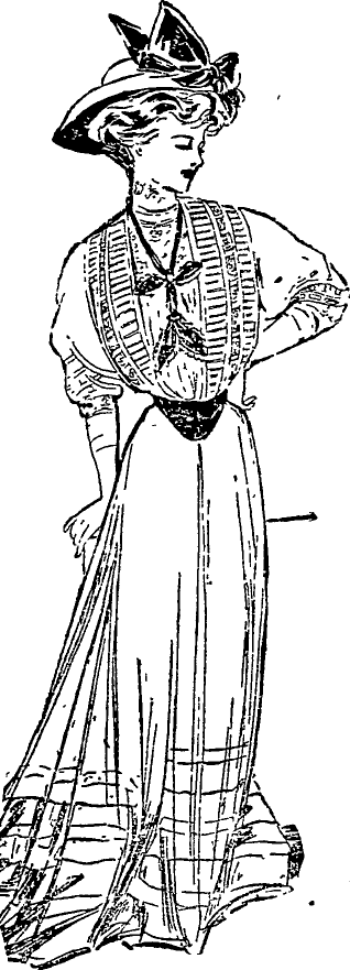 A gown in white ramie, Auckland Star, 18 Sept 1907
