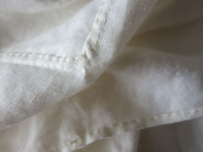 Smock of raime (nettle) fabric thedreamstress.com