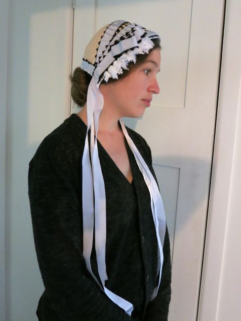 An 1860s inspired bonnet thedreamstress.com