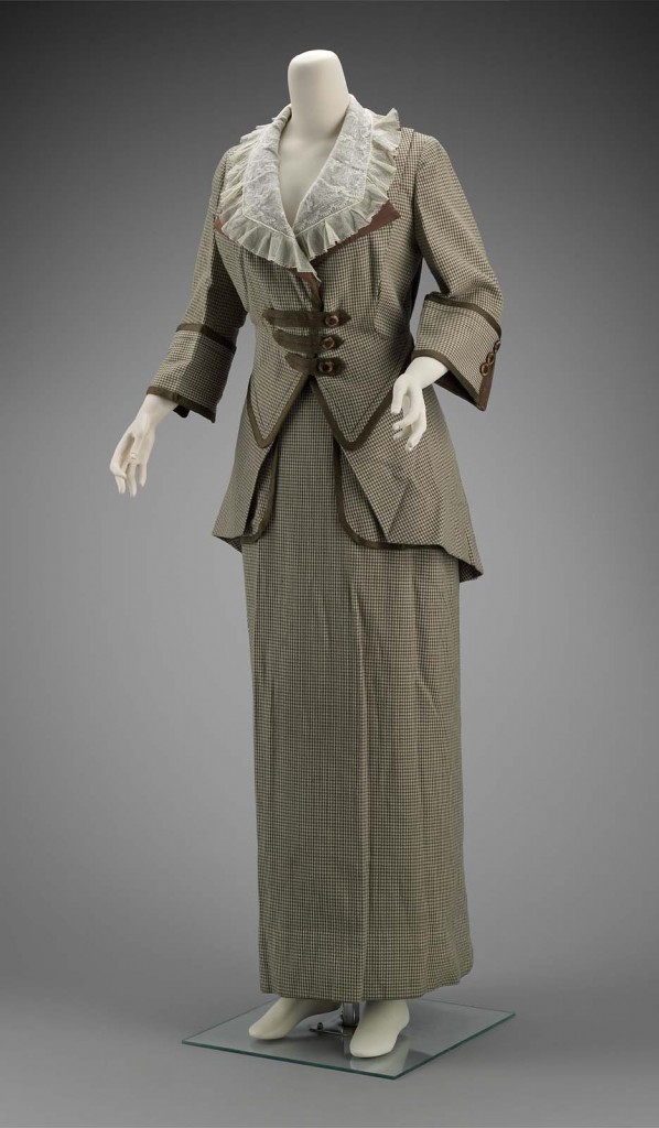 Woman's suit in four parts (jacket, collar, skirt and belt), 1911, by Brooks, American (Philadelphia, PA), MFA Boston, 2009.2299.1-4