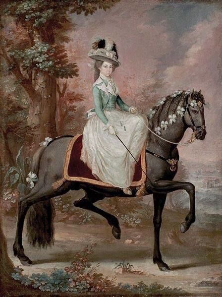 Jose Campeche, Dama a caballo (Lady on Horseback), last two decades of the 18th century