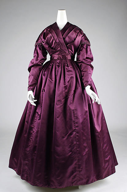 Dress, ca. 1840, British, Silk, Metropolitan Museum of Art, 1999.216.4
