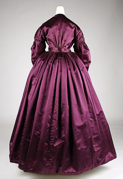 Dress, ca. 1840, British, Silk, Metropolitan Museum of Art, 1999.216.4