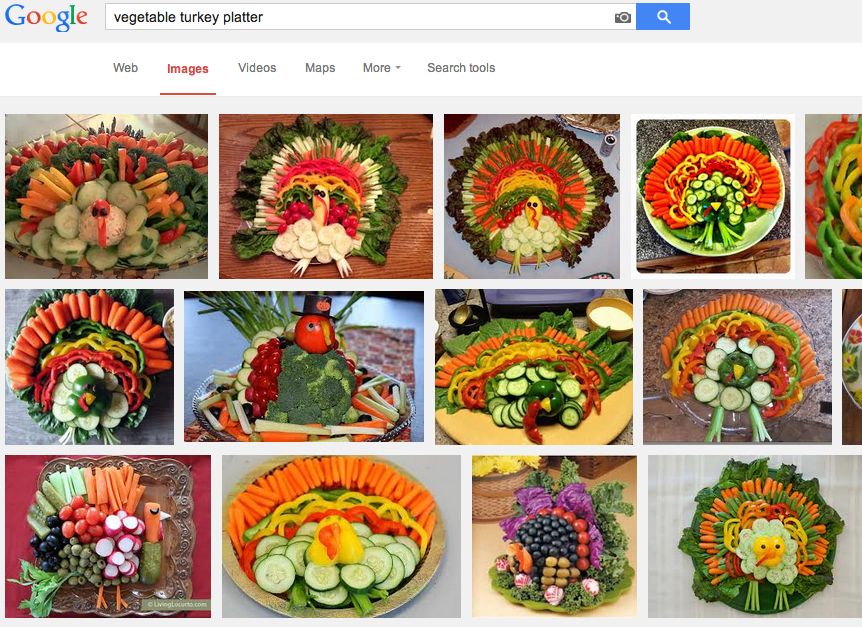 Veggie Turkey Platter google search
