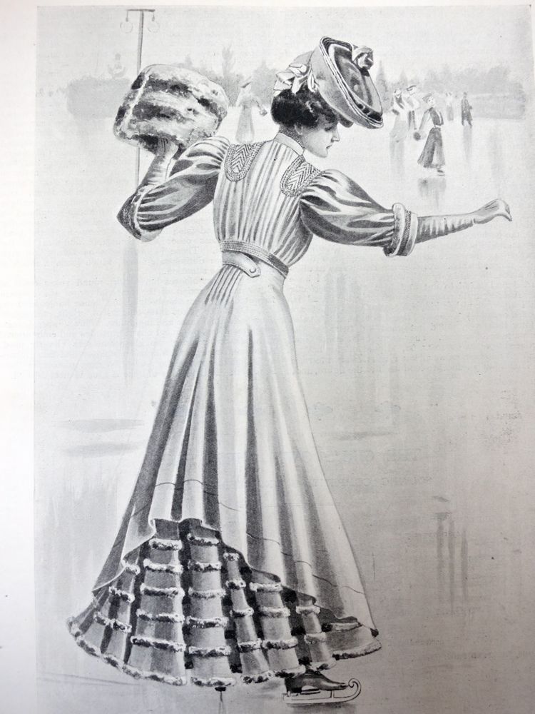 Fashions for skating, 1906, The Girls Own Paper thedreamstress.com