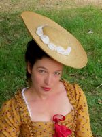 How to turn a straw hat into a bergere thedreamstress.com