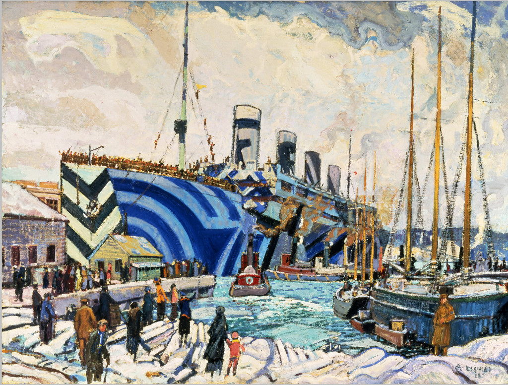 Arthur Lismer (1885–1969)   Title English- Olympic with Returned Soldiers, 1919