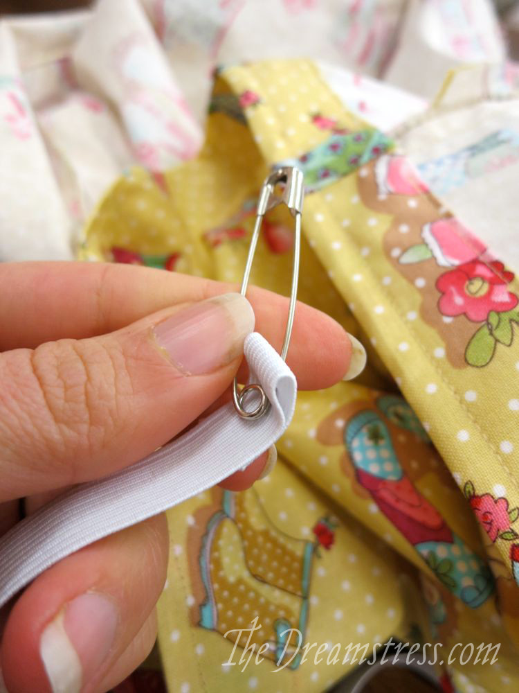 The fold helps keep the safety pin from coming undone