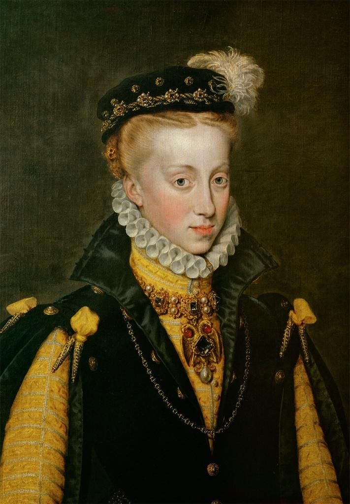 Anthonis Mor, Anna of Austria, Queen of Spain, 1570, Vienna, Kunsthistorisches Museum Gemäldegalerie Inventory number GG_3053