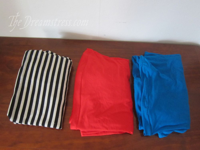 A tale of three Tees how to pick fabrics for successful knit sewing