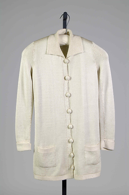 Cardigan sweater, American, ca. 1918, Silk, wool, Metropolitan Museum of Art, 2009.300.6710a, b