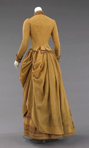 Rate the Dress: Mid-1880s ochre and gold - The Dreamstress