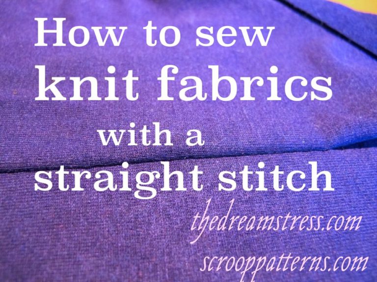 Sewing knit fabrics with a straight stitch: 'stretch-as-you-sew ...