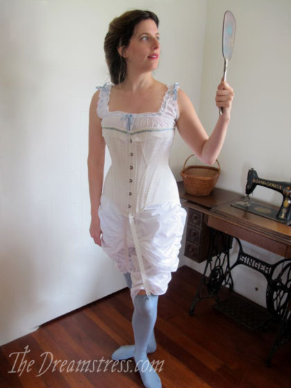 A 1900s touch of blue corset - The Dreamstress