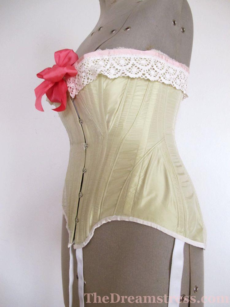 TVEO1, 1900s corset, Edwardian corset thedreamstress.com