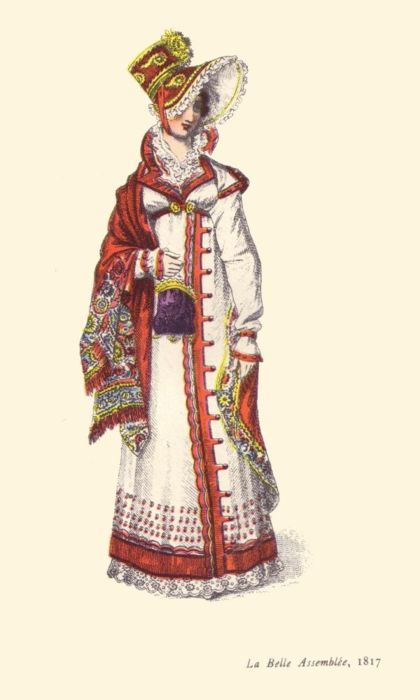 Rate the Dress: a red and white 1810s exoticism ensemble - The