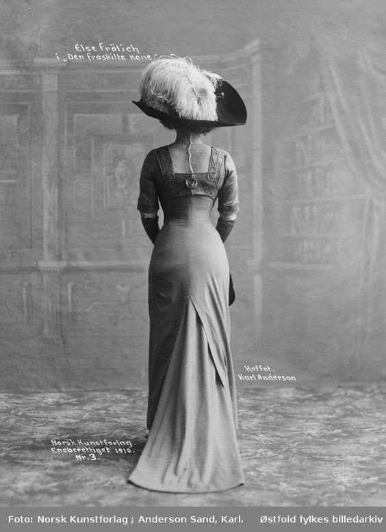 Actress Else Frölich, 1910, via DigitalMuseum.no
