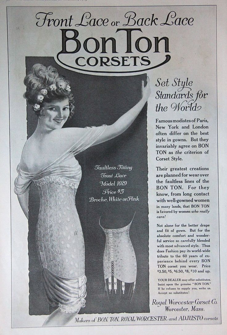 1918 Ladies Home Journal Bon Ton Ad - The Dreamstress