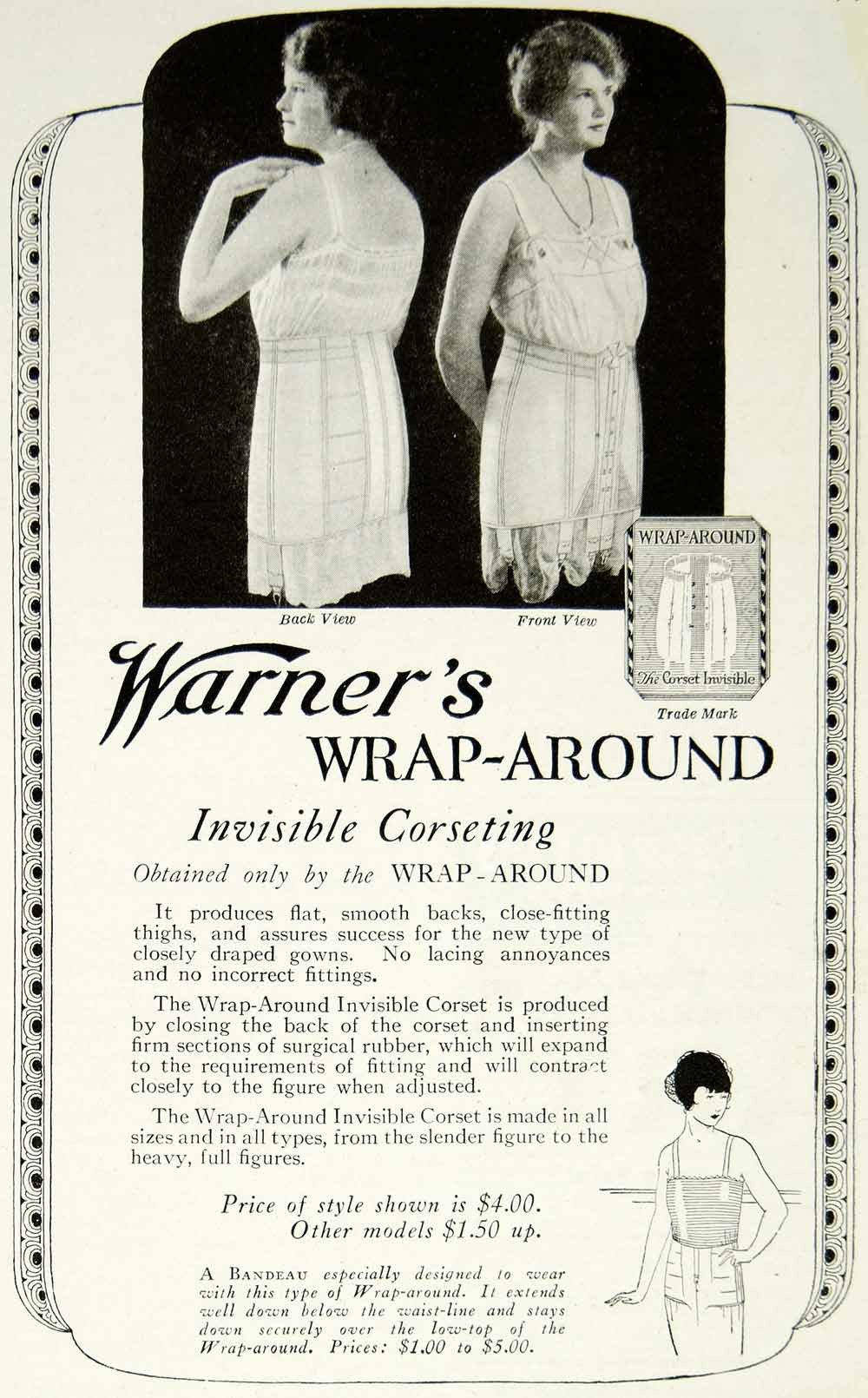 Warner's wrap-around corset, 1923 - The Dreamstress