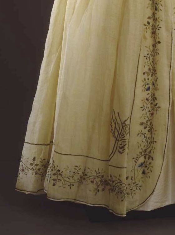 ca 1845 ball gown, 1840s evening gown