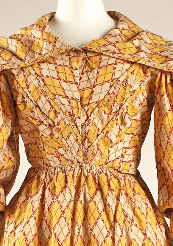 Dress, 1826—27, British, cotton, Metropolitan Museum of Art, 1981.12.1a, b