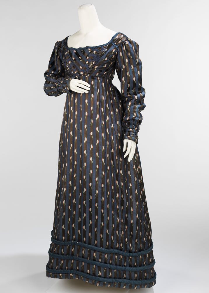 Dinner dress, ca. 1820, British, silk, cotton, Metropolitan Museum of Art, 2009.300.3370
