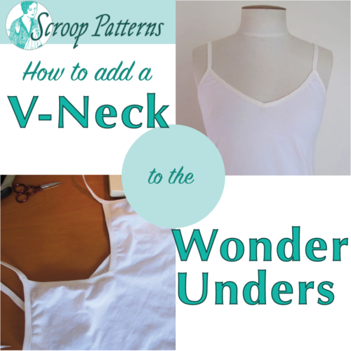 How to turn the Scroop Wonders Unders Singlet Camisole into a V-neck ...