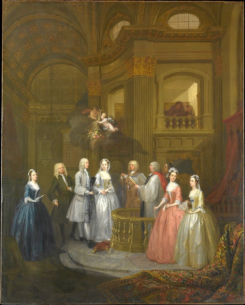 The Wedding of Stephen Beckingham and Mary Cox, William Hogarth, 1729, Metropolitan Museum of Art