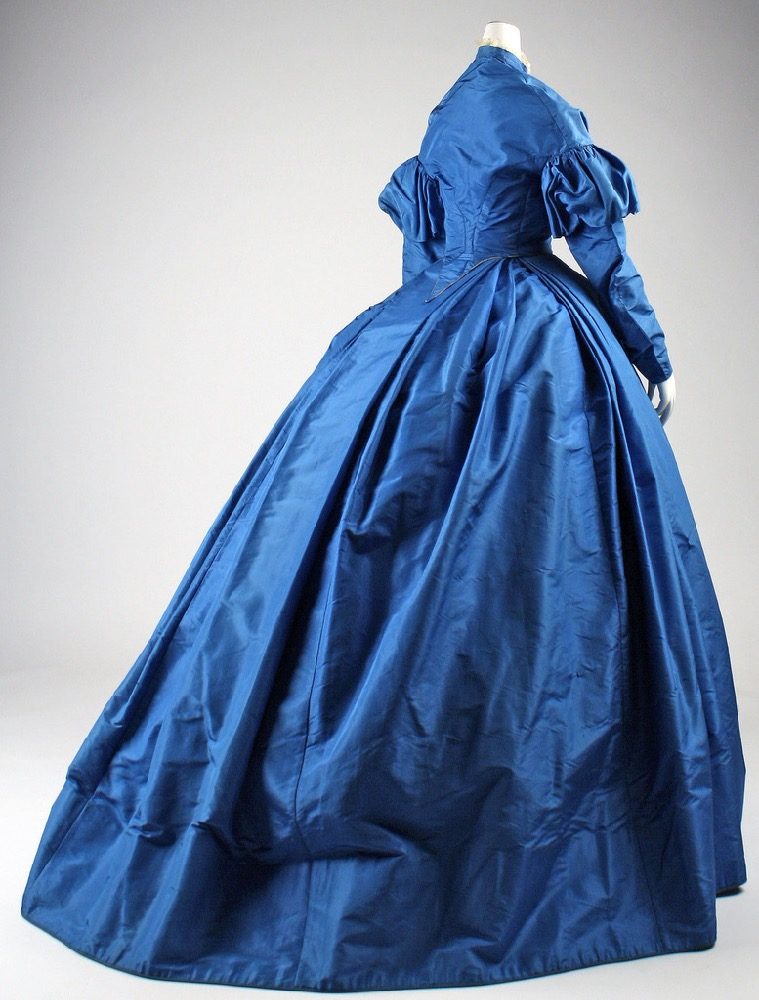 Day dress, ca. 1867, American, silk, Metropolitan Museum of Art C.I.40.164.1a–c