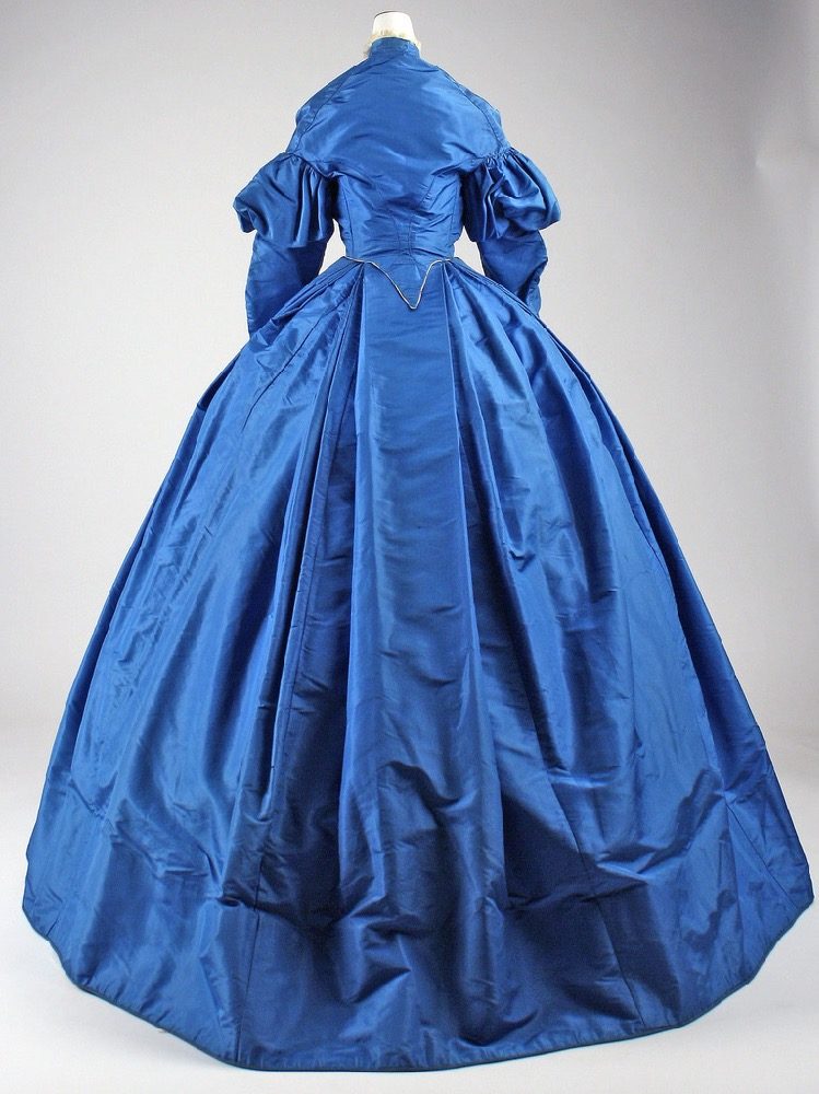 Day dress, ca. 1867, American, silk, Metropolitan Museum of Art C.I.40.164.1a–c